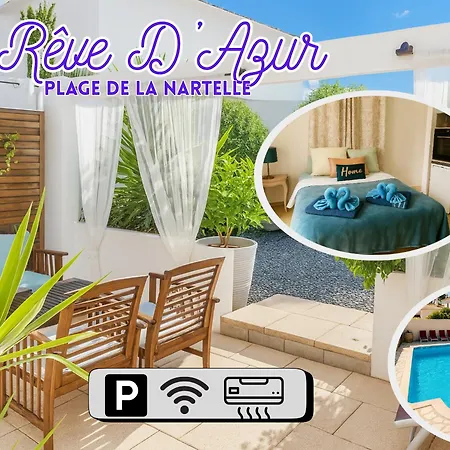 Vakantiehuis Studio 20M2- 1 Pers- Plage De La Nartelle- Sainte Maxime - Piscine Partage- Parking Sainte-Maxime