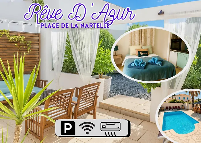 Vakantiehuis Studio 20M2- 1 Pers- Plage De La Nartelle- Sainte Maxime - Piscine Partage- Parking Sainte-Maxime
