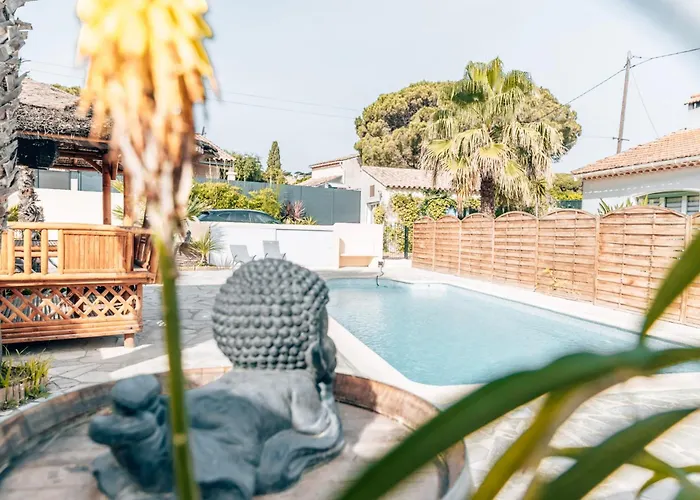 20m2- 1 Pers- De La Nartelle- Maxime - Piscine Partage- Parking * سانت ماكسيم