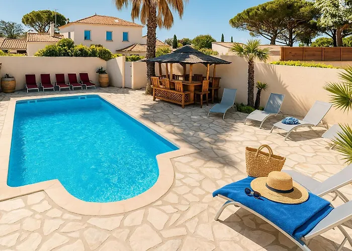 بيت للعطل 20m2- 1 Pers- De La Nartelle- Maxime - Piscine Partage- Parking